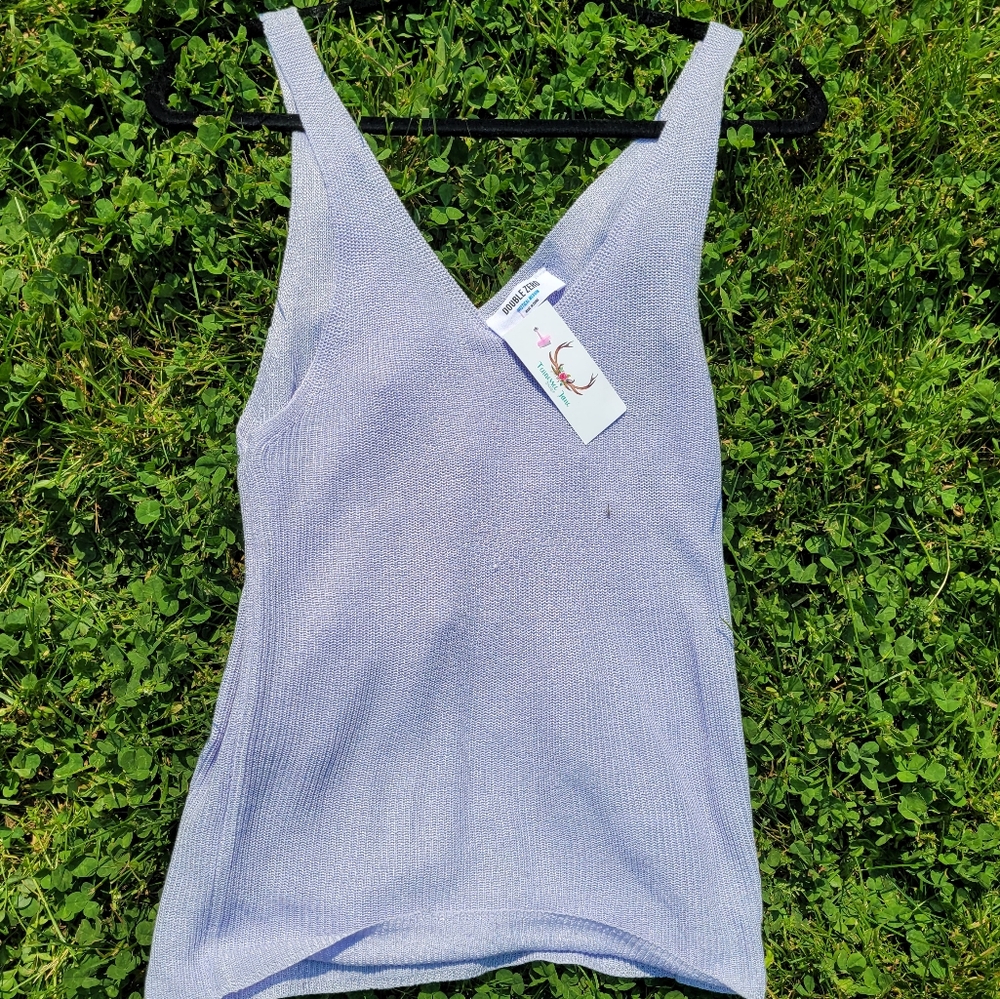 Double Zero Look My Way Tank Top Size Medium NWT